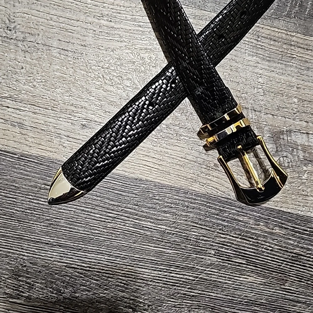 Cale Men's Crocodile 2 Tone Buckle Belt